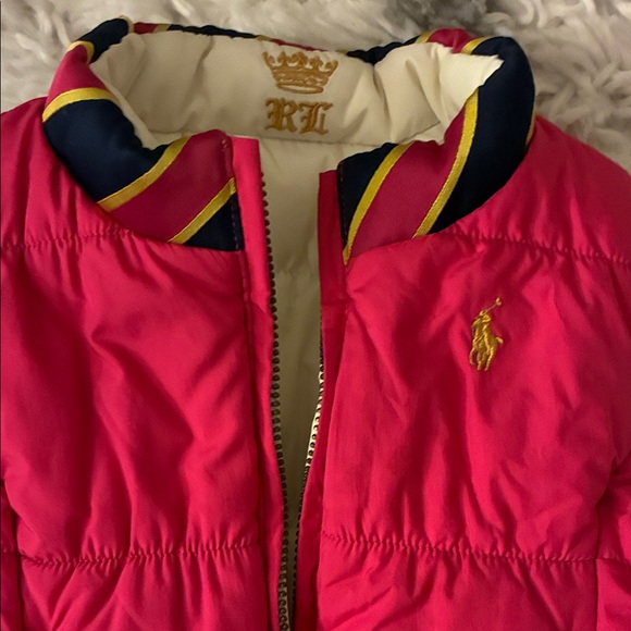 Pink Puffer Vest with Logo - Picture 2 of 7